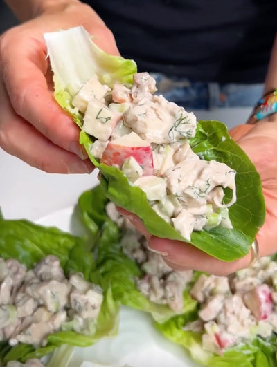 Waldorf Chicken Lettuce Cups