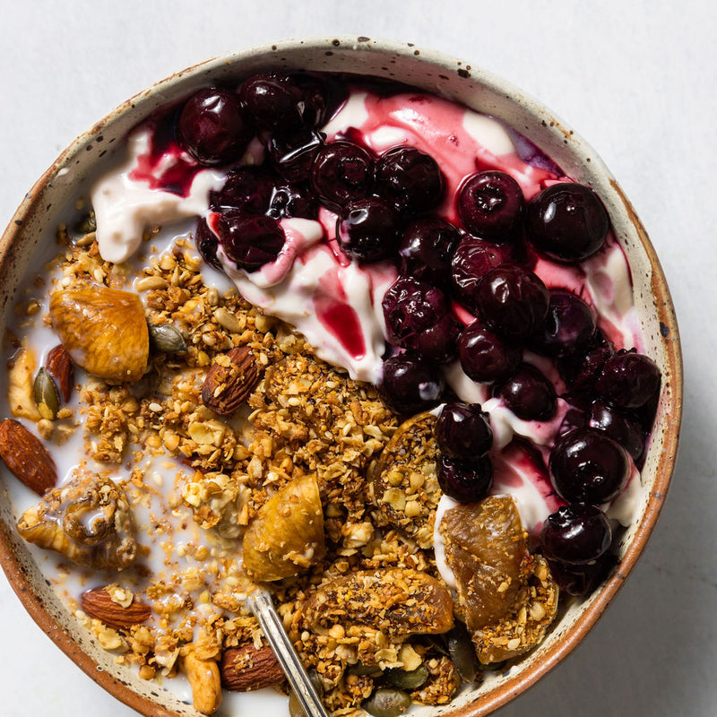 Berry Compote with Granola of the Month (VE)