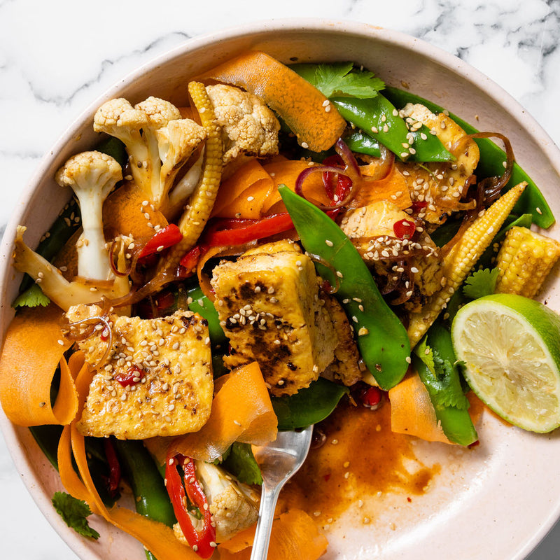Vietnamese Chilli Tofu with Crunchy Vegetables (VE)